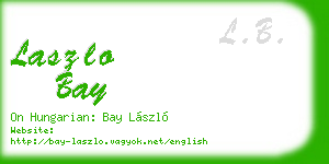 laszlo bay business card